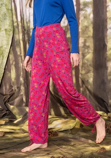 Pantalon « Myren » en jersey de modal - pivoine foncé