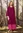 Geweven jurk "Tjärn" van biologisch katoen - wijndruif