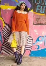 “Juliette” woven viscose short skirt - light peach