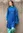 Trikåklänning "Elisabet" i ekologisk bomull/modal - porslinsblå