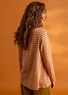 Essential striped top in organic cotton (curry/lily XS)