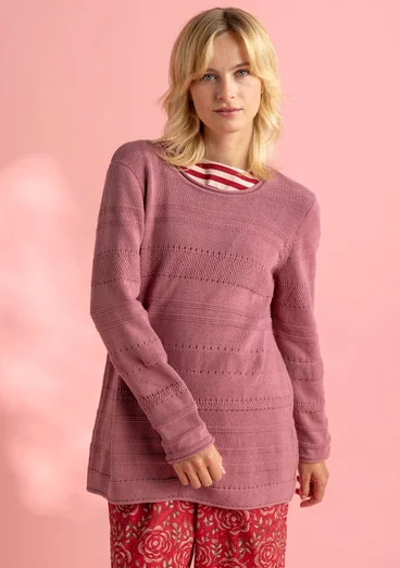 Pull Bästis ”Edna” en coton recyclé - rose terrazzo