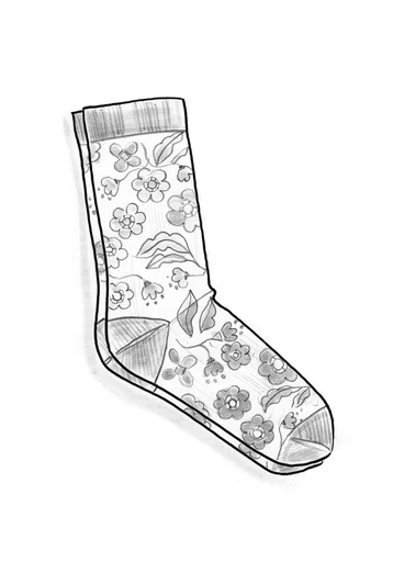 “April” socks in organic cotton - grey