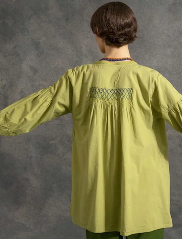 Artist’s blouse in organic cotton/modal - kiwi