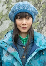 “Nova Scotia” knit beret in wool - indigofera