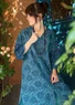 “Roza” woven kaftan dress in organic cotton (indigofera S)