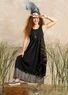 Organic cotton jersey dress (black S)