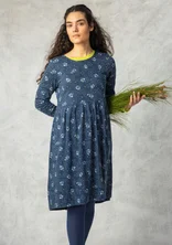 “Amandine” jersey dress in organic cotton/modal - indigo