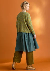 “Freja” cardigan in organic/recycled cotton - sea green