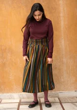Woven “Akira” skirt in organic cotton - black