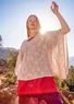 “Patricia” poncho in organic/recycled cotton (nature S/M)