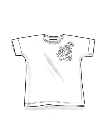 Shirt „Fire Lily“ aus Bio-Baumwolle - aqua