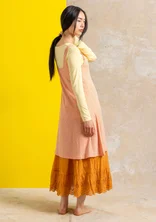 “Bianca” slip dress in lyocell/spandex - pale powder pink/patterned