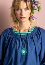 “Ulla” necklace in silver - teal