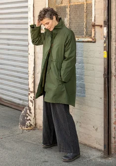 “Madison” parka in organic cotton with a removable vest - pine