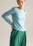 “Amina” woven organic cotton trousers (basil S)