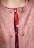 “Capella” long cardigan in lambswool (ash pink/melange XS)