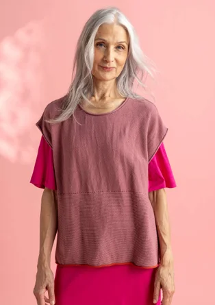 Pull Bästis sans manches ”Edna” en coton recyclé - rose terrazzo