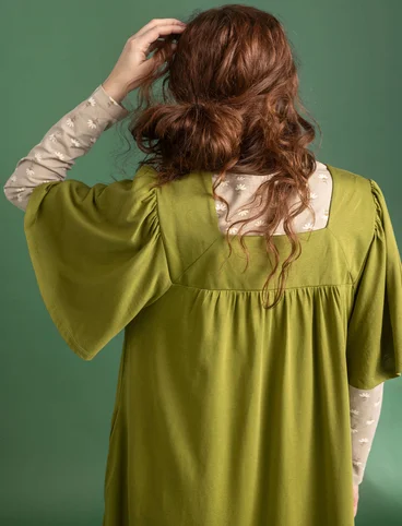 Cotton/modal jersey dress - moss green
