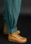 Woven organic cotton dobby trousers1 (opal green S)