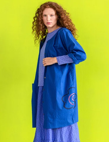 Kleid „Web“ aus Öko-Baumwolle  - tiefblau