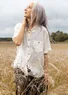 “Seraj” linen blouse (light ecru S)