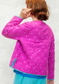 Steppjacke „Signe“ aus Bio-Baumwollgewebe - wildrose