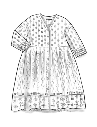 Kleid „Zazu“ aus Öko-Baumwollgewebe - schwarz