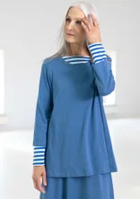 “Millie” jersey top in organic cotton/modal - mountain blue