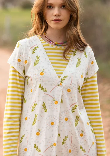 Robe "Dandelion" en jersey de coton biologique - écru