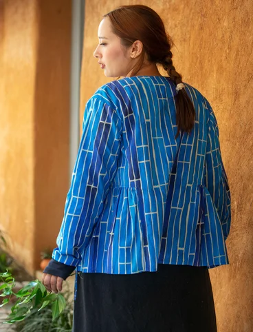 “Himalaya” organic cotton blouse - brilliant blue