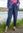 Vævede bukser "Ottilia" i økologisk bomuld - viol
