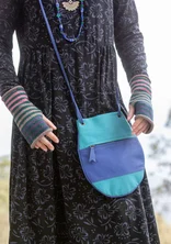 Leather handbag - turquoise