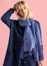 “Grace” linen shawl (mountain blue One Size)