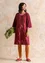 Tricot jurk "Wheat" van biologisch katoen (purpur S)