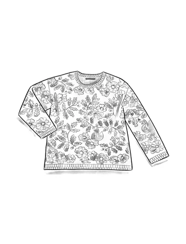 “Wildwood” organic/recycled cotton sweater - hyacinth
