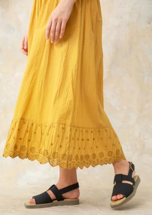 Woven organic cotton underskirt - ochre