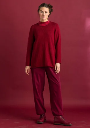 Favourite sweater made of organic cotton - pomegranate