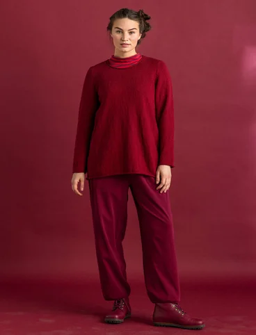 Bästis sweater in organic cotton - pomegranate