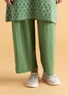 Lyocell/elastane jersey trousers (elm green S)