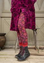 “Pelargon” jersey leggings in lyocell/spandex - aubergine