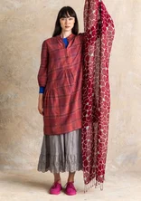 “Theia” linen scarf - purple red