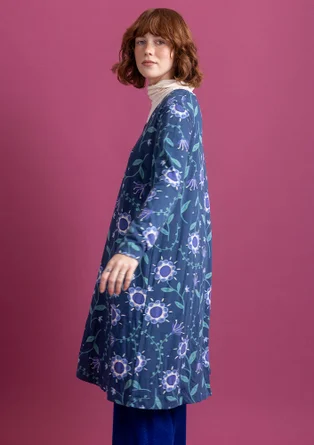 Robe "Strandglim" en jersey de coton biologique/modal - indigo