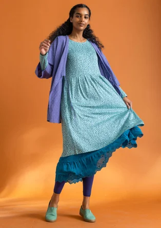 Robe « Helga » en jersey de lyocell/élasthanne - jade/motif