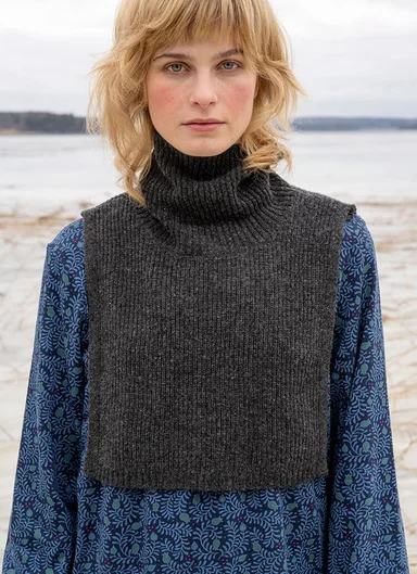 Turtleneck dickey in recycled wool