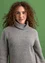 Lambswool blend polo-neck sweater (light grey melange S)