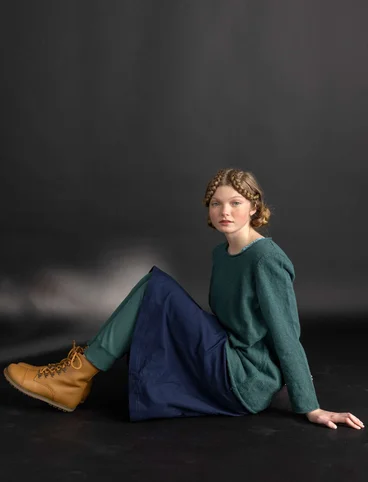 Favourite sweater made of organic cotton - opal green