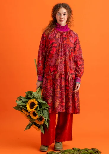 “Meadow” dress in woven organic/recycled cotton -