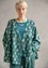 “Clay” organic cotton wrap blouse (indigo green XL)