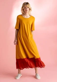 “Millie” organic cotton/modal jersey dress - sahara